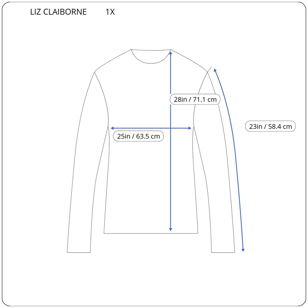 Liz Claiborne 1X Lavender Blouse Top Plus Size Boat Neck Metallic Long Sleeve - Picture 2 of 10